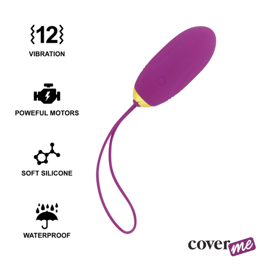 Ovetto vibrante Coverme Lapi con telecomando viola