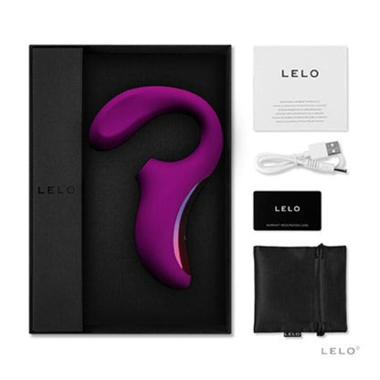 Lelo - enigma cruise massaggiatore sonico a doppia stimolazione deep rose