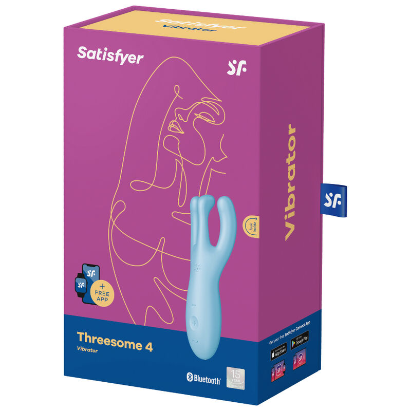 Vibratore satisfyer threesome 4 - blu