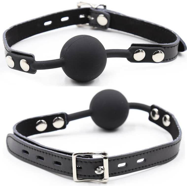Gagging Ohmama con Sfera in Silicone Nero
