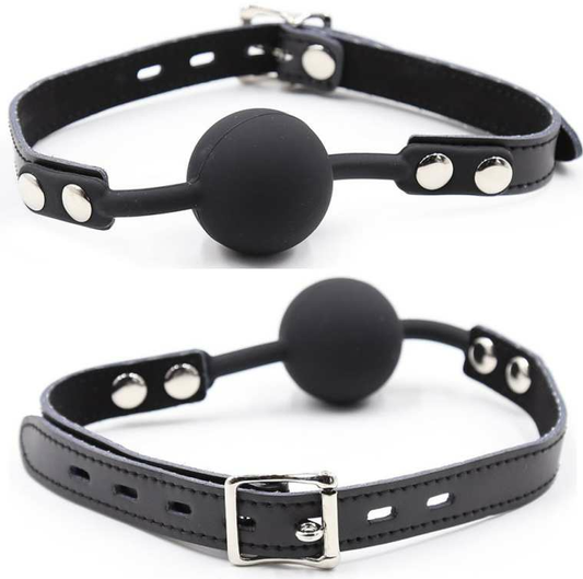 Gagging Ohmama con Sfera in Silicone Nero