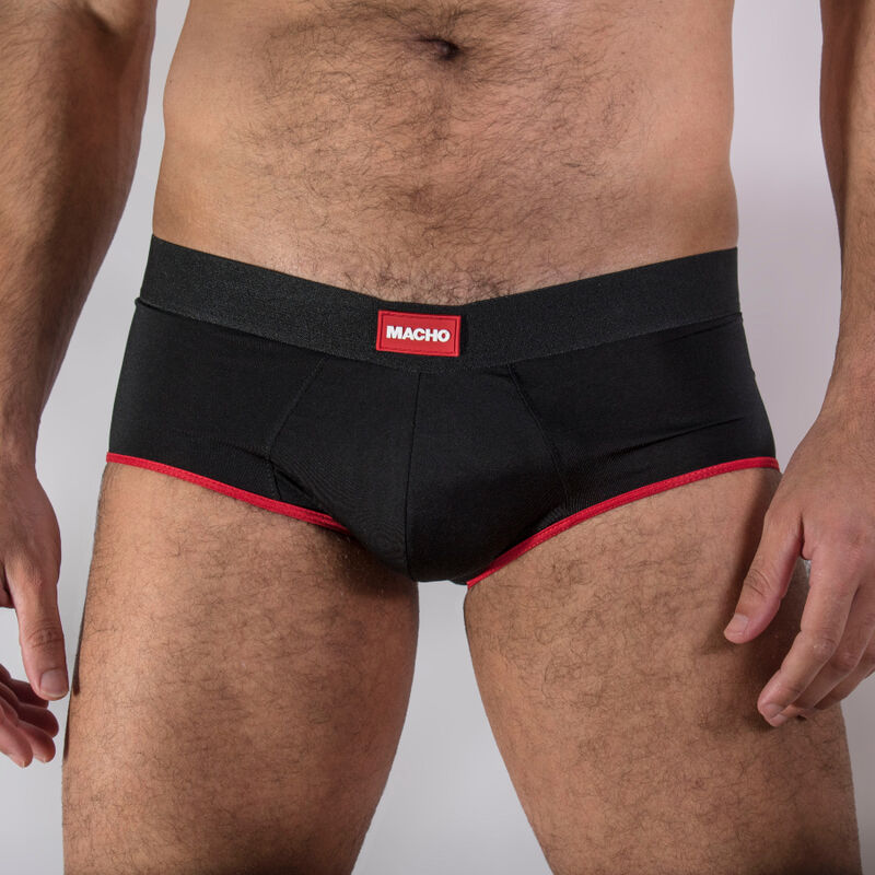 Macho ms24a slip slip rosso scuro s