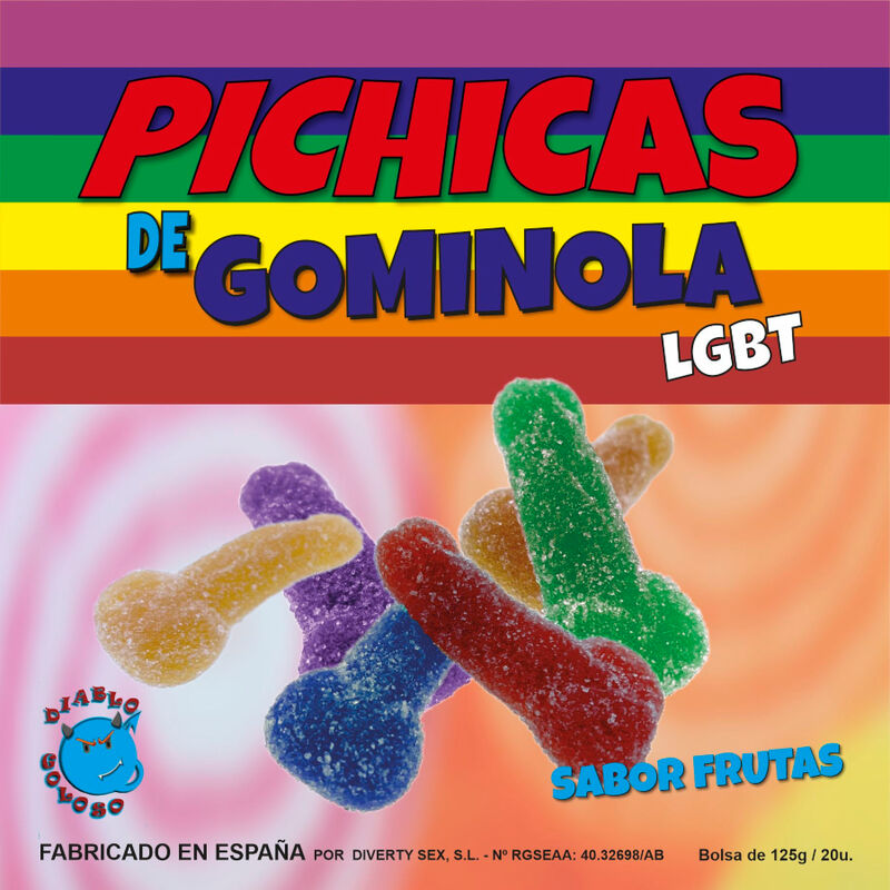 Diablo picante - frutta gummy penis con zucchero lgbt