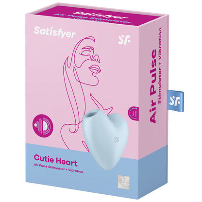 Succhia clitoride Satisfyer Cutie heart - blu