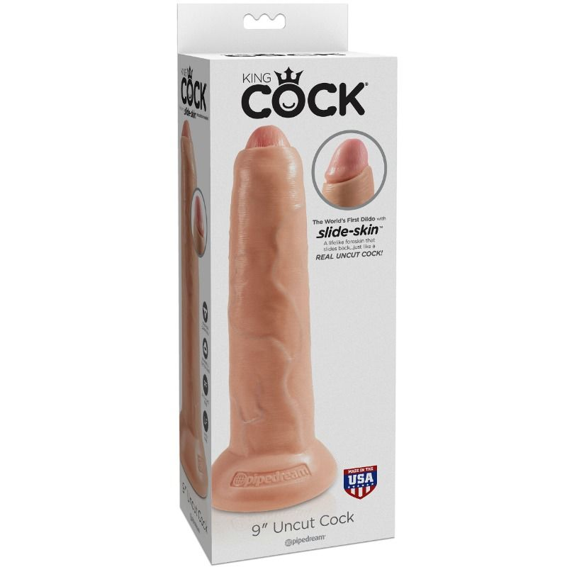 Dildo Realistico King Kock 9" Uncut Cock Color Carne