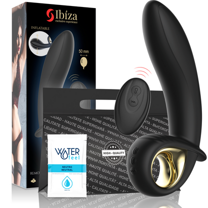 Ibiza - telecomando potente vibratore anale/vaginale gonfiabile
