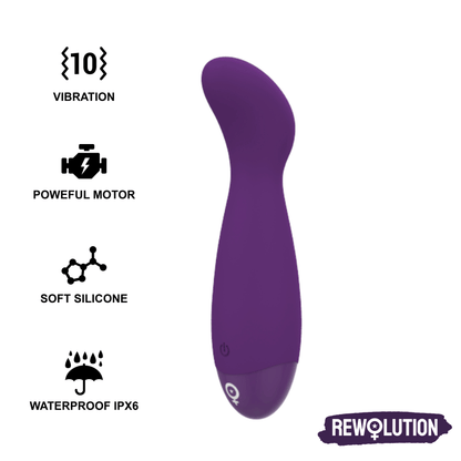 Rewolution rewopulse flessibile vibratore stimolatore punto g