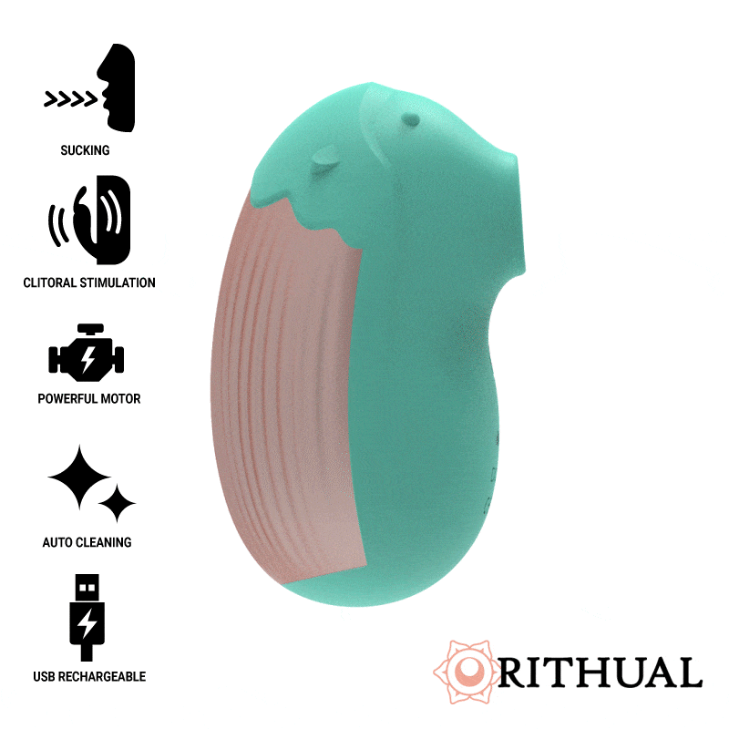 Succhia Clitoride Ritual Shushu Verde Acqua e Rosa
