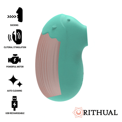 Succhia Clitoride Ritual Shushu Verde Acqua e Rosa
