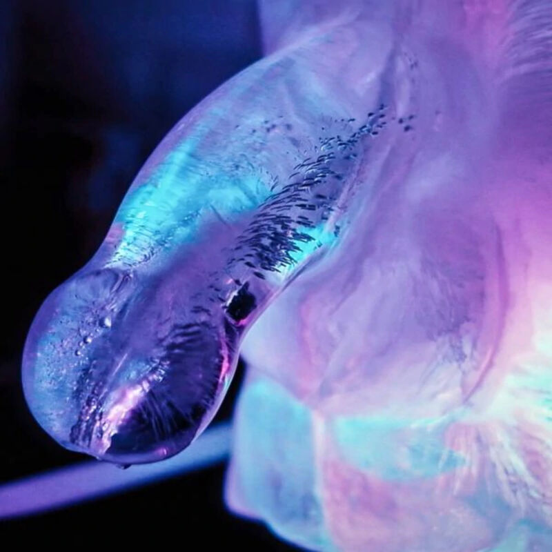 Gioca con me enorme penis ghiaccio luge mold
