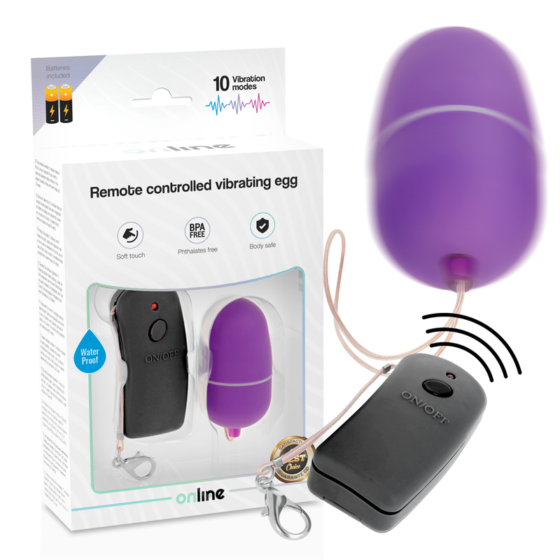 Ovetto vibrante - Online con telecomando viola