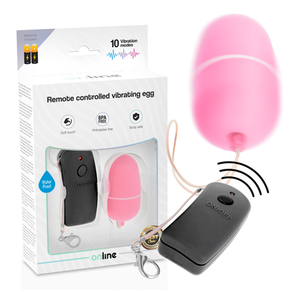 Ovetto vibrante - Online con telecomando rosa
