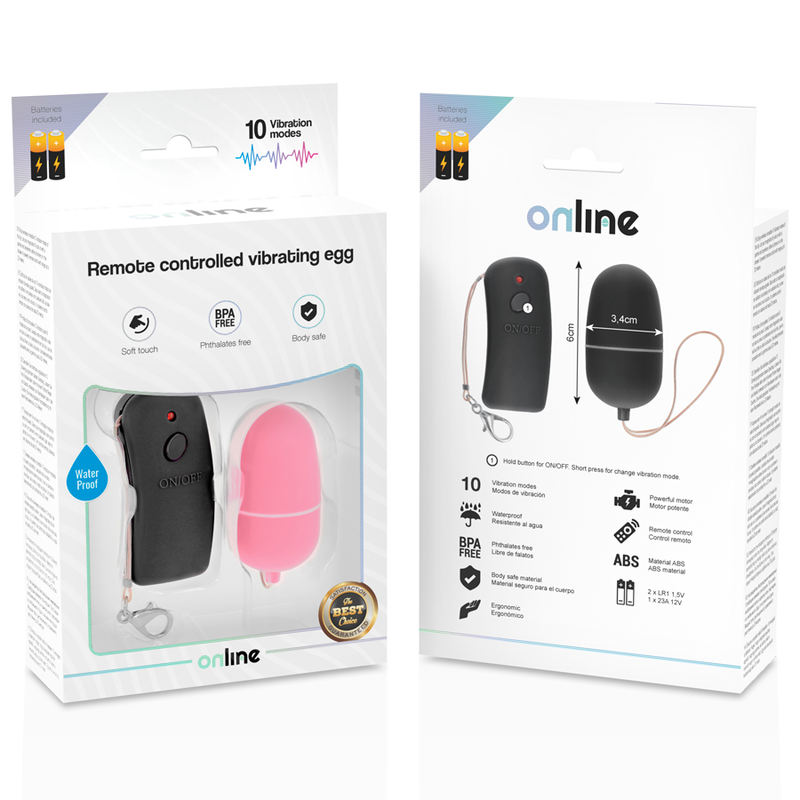 Ovetto vibrante - Online con telecomando rosa