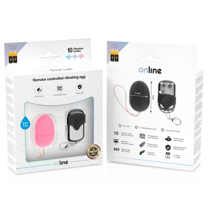 Ovetto vibrante - Online con telecomando rosa s