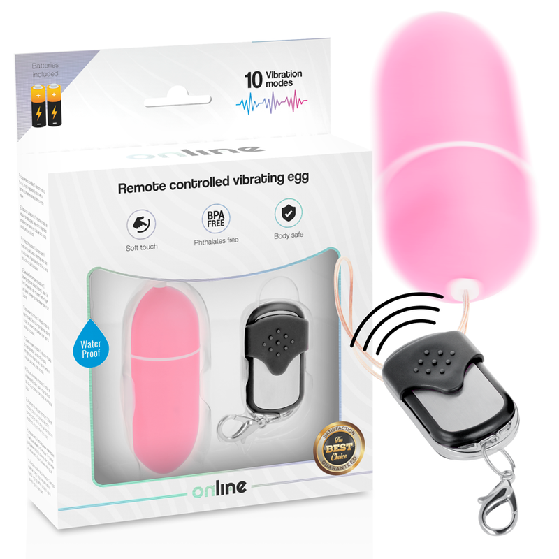 Œuf vibrant - En ligne avec télécommande rose l