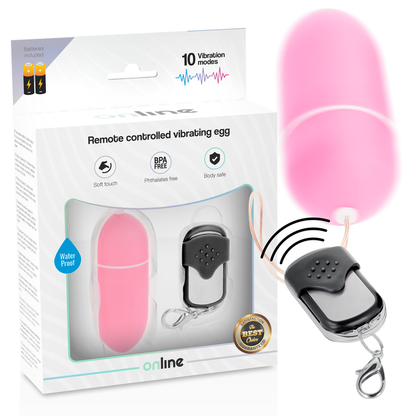 Œuf vibrant - En ligne avec télécommande rose l