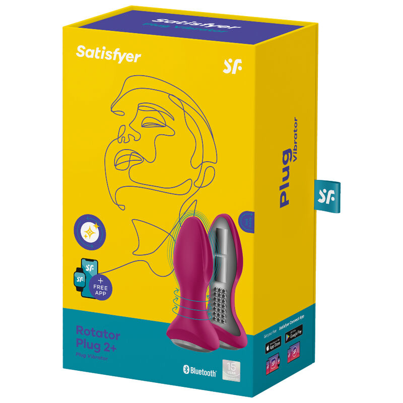 Tappo rotator satisfyer 2+ tappo vibrante - rosso