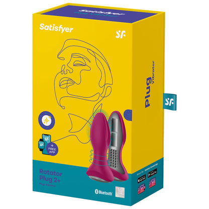 Tappo rotator satisfyer 2+ tappo vibrante - rosso