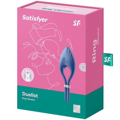 Anneau vibrant Satisfyer Duelist bleu