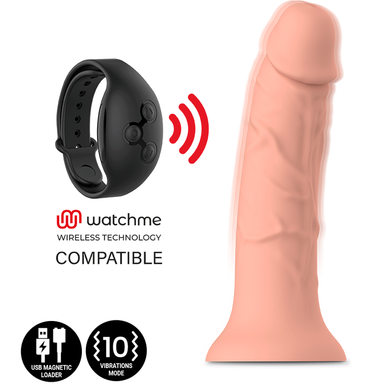 Mythology asher original dildo s - vibrador compatible con watchme wireless technology