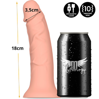 Mythology asher original dildo s - vibrador compatible con watchme wireless technology