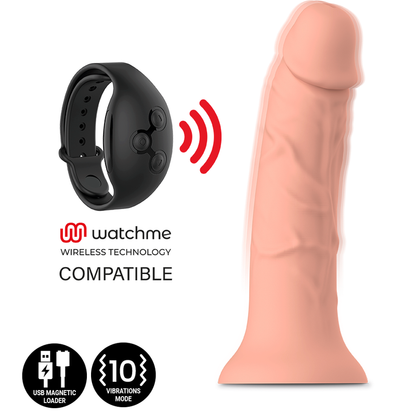 Mythology asher original dildo m - vibrador compatible con watchme wireless technology