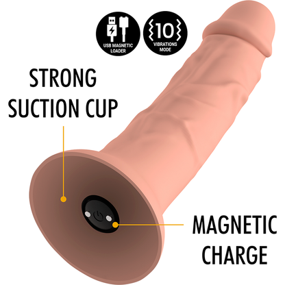 Mythology asher original dildo m - vibrador compatible con watchme wireless technology