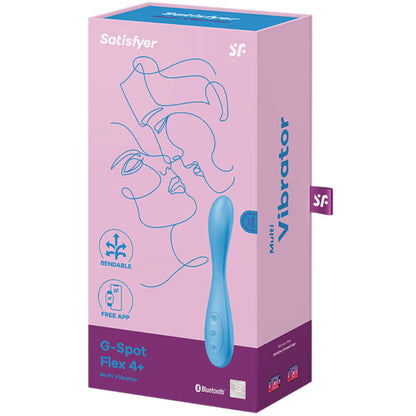 Vibratore punto g multifunzionale Satisfyer flex 4 blu