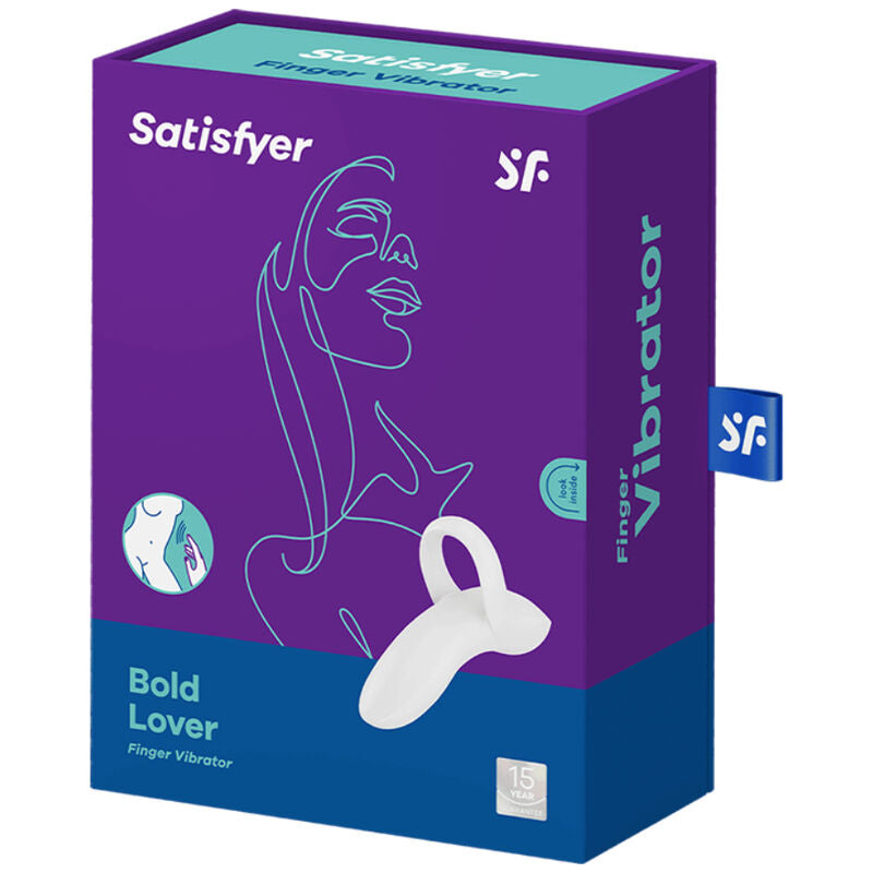 Vibratore per dito satisfyer bold lover - bianco