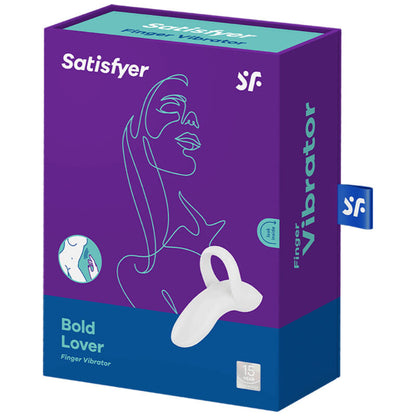 Vibratore per dito satisfyer bold lover - bianco
