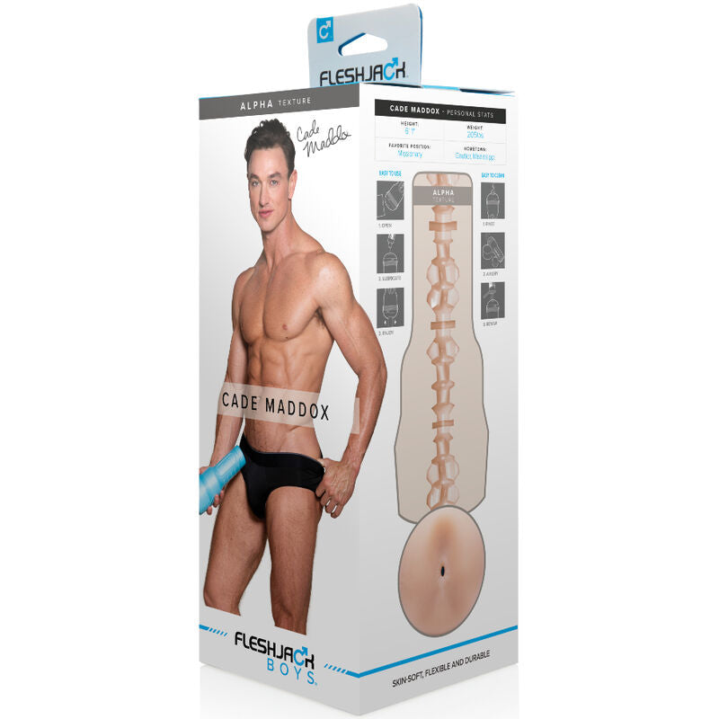 Masturbatore da uomo Fleshjack Cade Maddox Ano Colore Carne