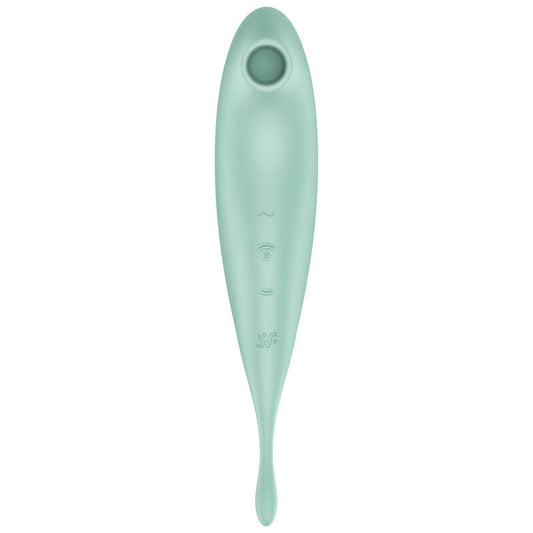 Succhia Clitoride Satisfyer Twirling Pro+ con Vibratore Verde