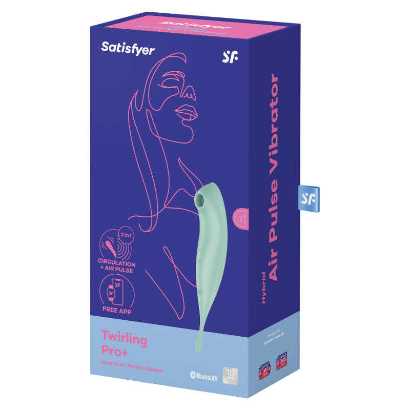 Succhia Clitoride Satisfyer Twirling Pro+ con Vibratore Verde