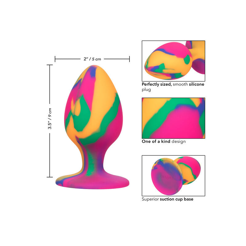 Calex cheeky grande tie-dye plug anale