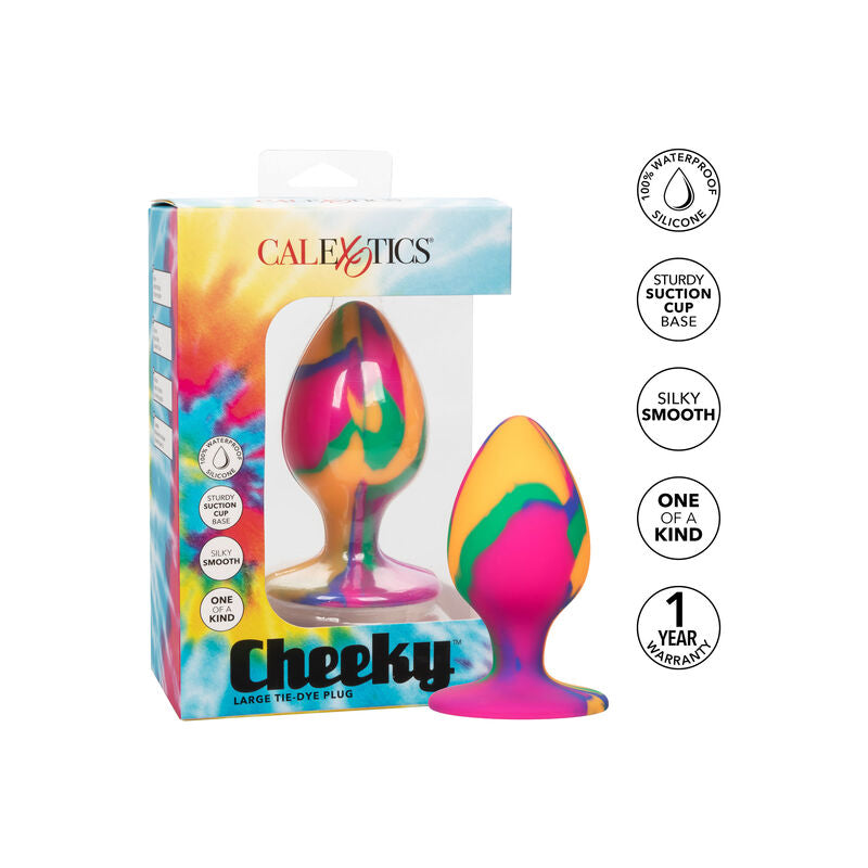Calex cheeky grande tie-dye plug anale