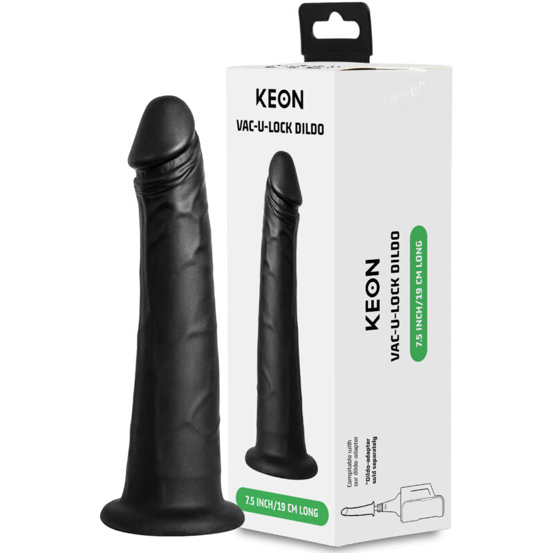 Dildo Realistico Kiiro Keon Vac-U-Lock Nero