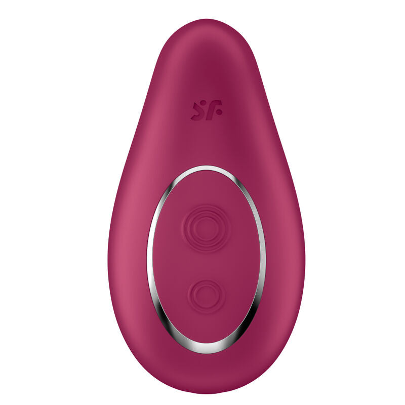 Vibratore da appoggio satisfyer dipping delight - rosso