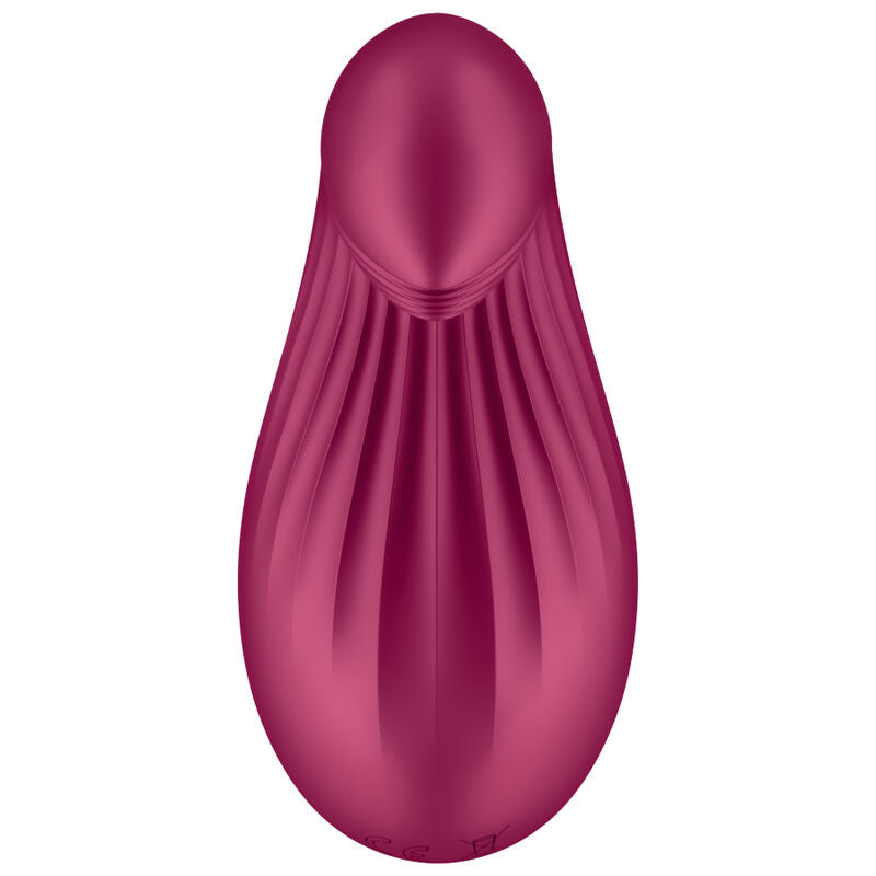 Vibratore da appoggio satisfyer dipping delight - rosso