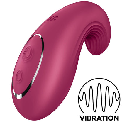 Vibratore da appoggio satisfyer dipping delight - rosso