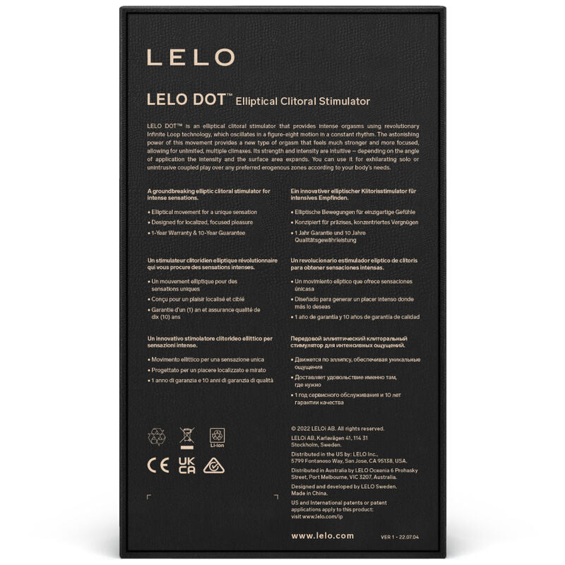 Stimolatore clitoridiere lelo dot - lilla