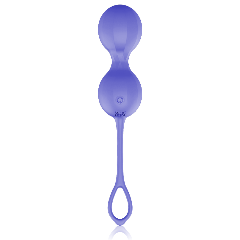 Palline vaginali Mr Boss 2 palline vibranti con telecomando viola