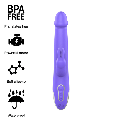 Vibratore Rabbit Mr Boss Arturo Compatibile con Watchme Wireless Viola