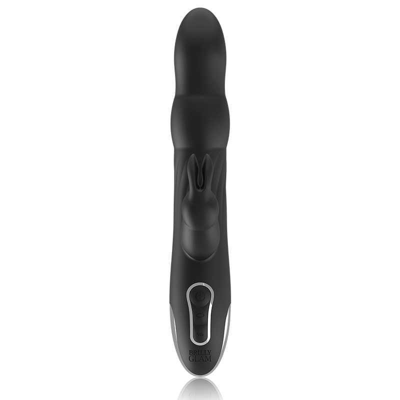 Vibratore Rabbit Brilly Glam Moebius Compatibile con Watchme Nero