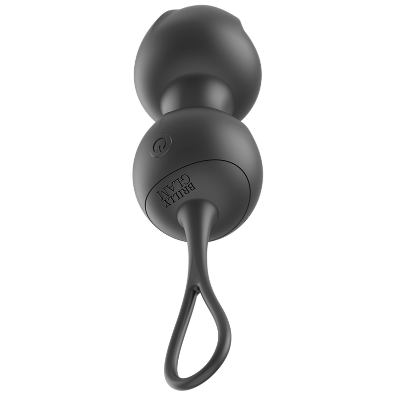 Boules vaginales Brilly glam 2 boules vibrantes avec télécommande noire