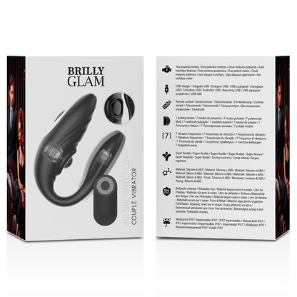Brilly glam couple pulsing & vibrating control remoto