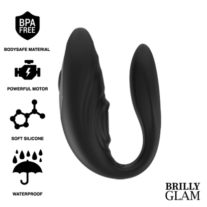 Brilly glam couple pulsing & vibrating control remoto