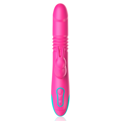Vibratore Rabbit Happy Loky Donald Compatibile con Watchme Rosa