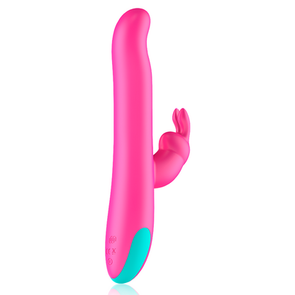 Vibratore Rabbit Happy Loky Pluto Compatibile con Watchme Rosa