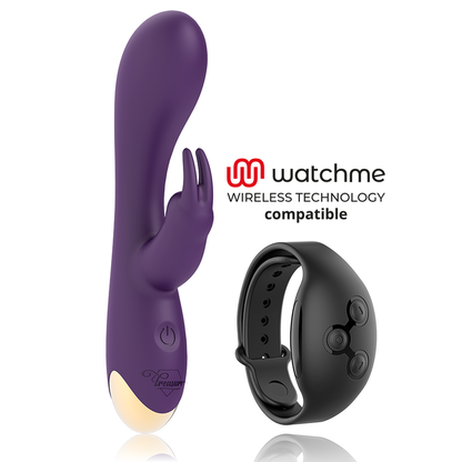 Vibratore Rabbit TREASURE Laurence Compatibile con watchme Viola