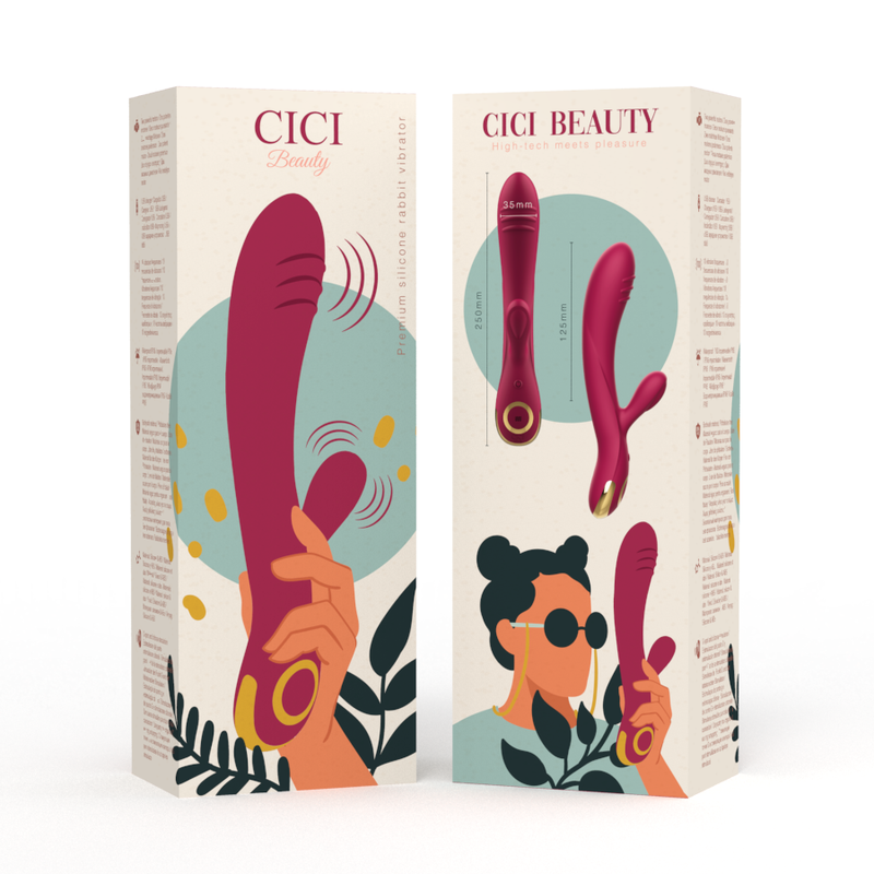 Vibratore Rabbit CICI BEAUTY beauty Rosso
